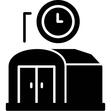 Saat. Web simgesi vektör illüstrasyonu