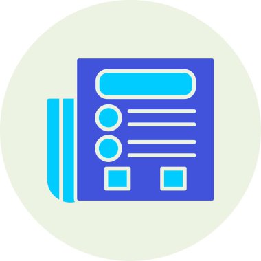 Web simgesi, basit vektör illüstrasyonu