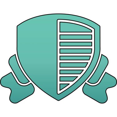 Güvenlik simgesi ile kalkan koruması