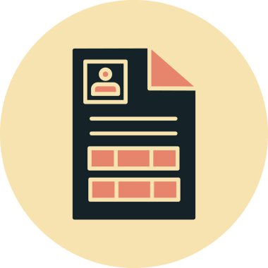 Dosya simgesinin vektör illüstrasyonu