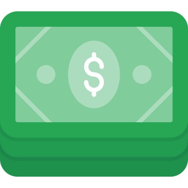 Fatura dolar nakit simgesi Doldurulmuş taslak biçimi