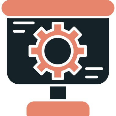 dişli ayarlama vektör illüstrasyonu