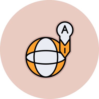 iğne simgesi, satır biçimi olan küresel küre