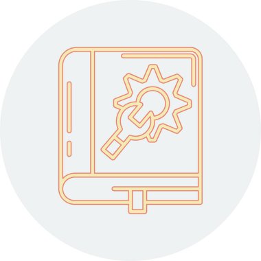 Beyaz arkaplanda renk vektör çizgisi simgesi ayarlanıyor