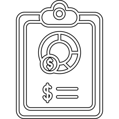 Para doları simge vektör çizim