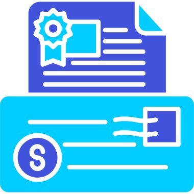 Sözleşme. Web simgesi basit illüstrasyon