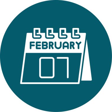 Takvim simgesinin vektör illüstrasyonu