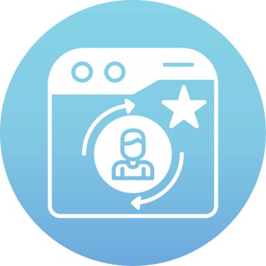 seo modern simgesinin vektör illüstrasyonu