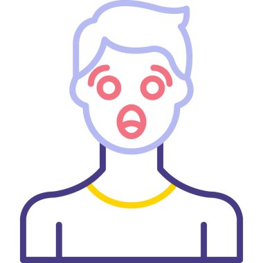 Baş simge vektör çizim