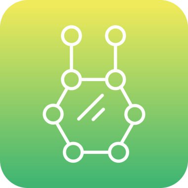 eşsiz ağ vektör çizgisi simgesi