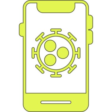 cep telefonu simgesi, vektör illüstrasyon tasarımı