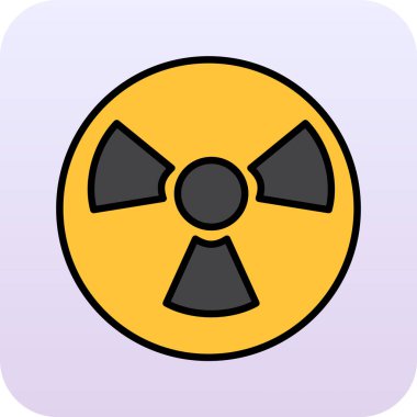 Nükleer ikon vektör çizimi