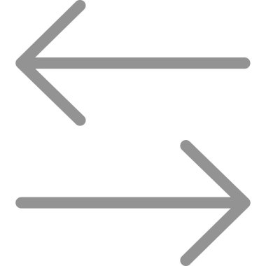 Shift Sol anahat vektör simgesi