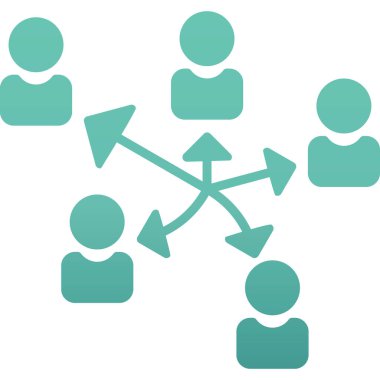 ağ paylaşım simgesi çizimi