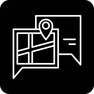 harita pin konumu simgesi ana hat biçiminde