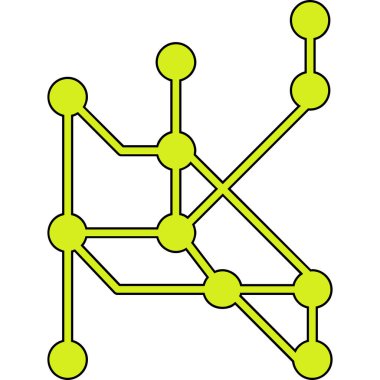 ağ paylaşım simgesi çizimi