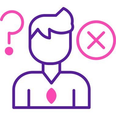 İş adamı. Web simgesi basit illüstrasyon