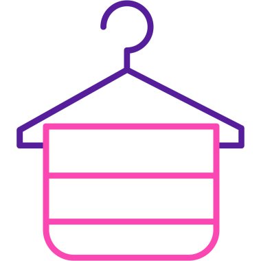 Kıyafetler. Web simgesi basit illüstrasyon