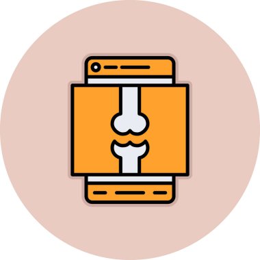 Modern simgenin vektör illüstrasyonu