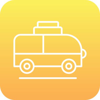 araba simgesi vektör illüstrasyonu