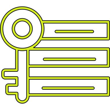 Anahtar simgesi vektör illüstrasyonu