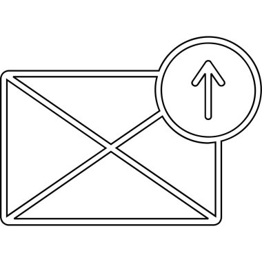Posta simgesi vektör illüstrasyon grafik tasarımı içeren zarf