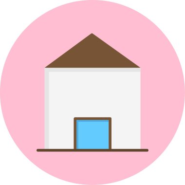 Ev ikonu. vektör illüstrasyonu