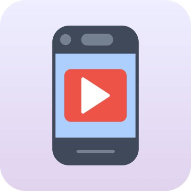 Cep telefonu. Web simgesi basit illüstrasyon