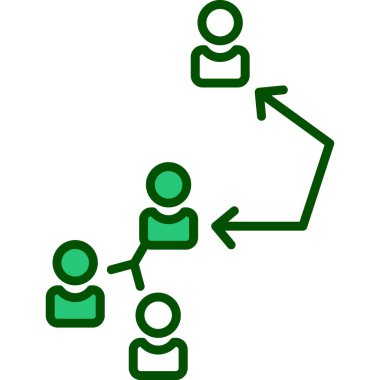 Ağ Paylaşımı. Vektör illüstrasyonu