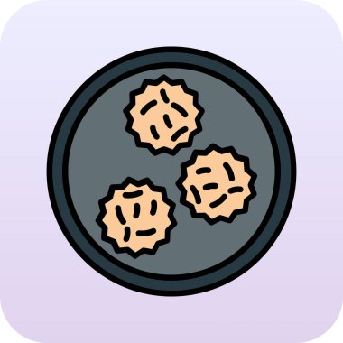 Gıda simgesinin vektör illüstrasyonu