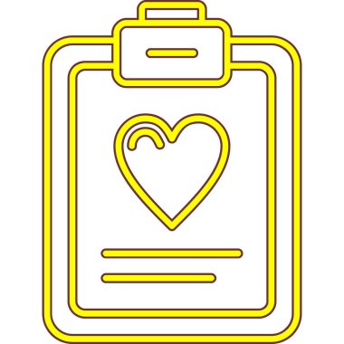 Aşk kalp ikonu. Web için kalp vektör simgelerinin özet çizimi