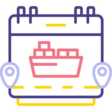 Teslimat. Web simgesi basit illüstrasyon