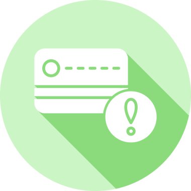 Kredi kartı düz simgesi, vektör, illüstrasyon