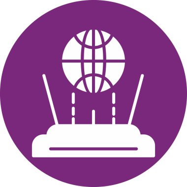 Uydu. Web simgesi basit illüstrasyon