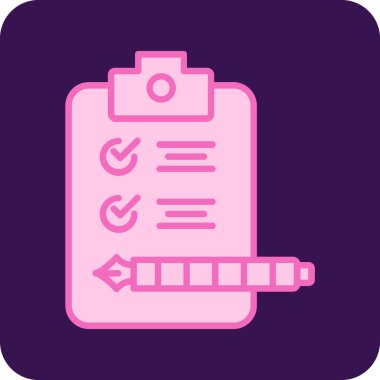 Pano kontrol listesi simgesi - taslak biçimi