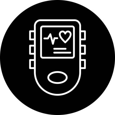 taşınabilir kalp ikonu vektör çizimi