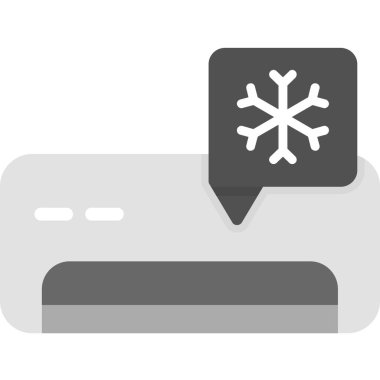 vektör kar tanesi simgesi illüstrasyonu