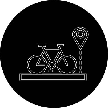 vektör bisiklet simgesi çizimi
