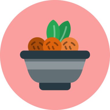 Gıda simgesinin vektör illüstrasyonu