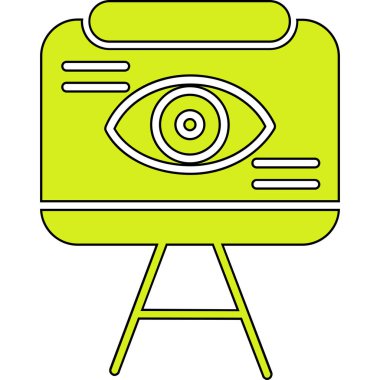 Çizgi film gözünün vektör çizimi