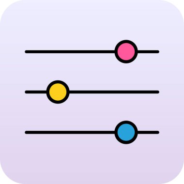Modern bir müzik simgesinin vektör illüstrasyonu