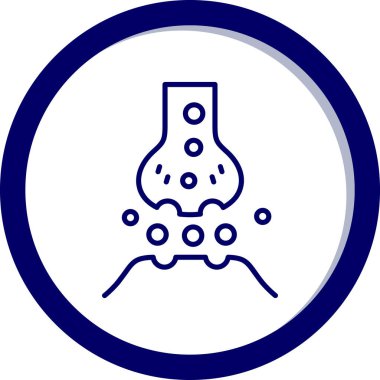 Kimyasal tüp ikon vektör çizimi