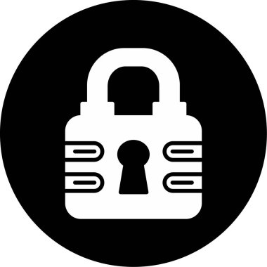 kilit vektör simgesi modern basit illüstrasyon