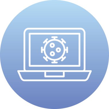 vektör lcd simgesi illüstrasyonu