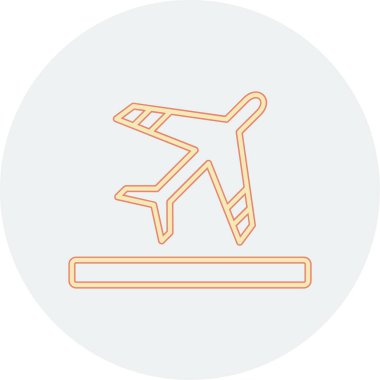 Uçak. Web simgesi basit illüstrasyon