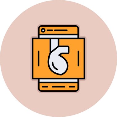 Bir belge simgesinin vektör illüstrasyonu