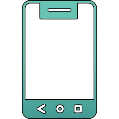 Telefon ikonu. vektör illüstrasyonu