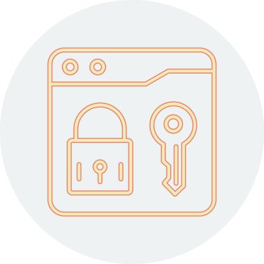 Asma kilit vektör simgesi