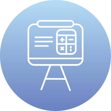 vektör lcd simgesi illüstrasyonu