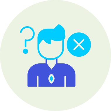 Soru işareti. Basit resimleme